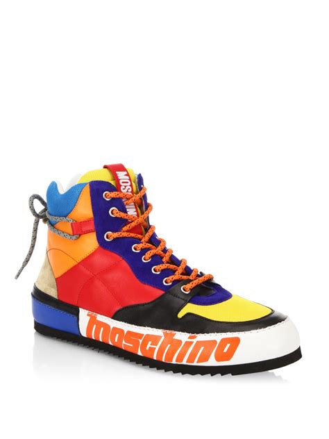 moschino high top shoes.